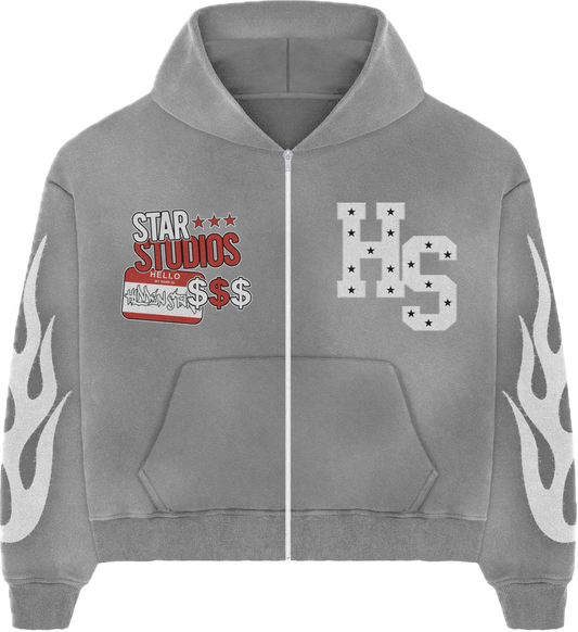 Star Studios Grey Acis Wash Hoodie