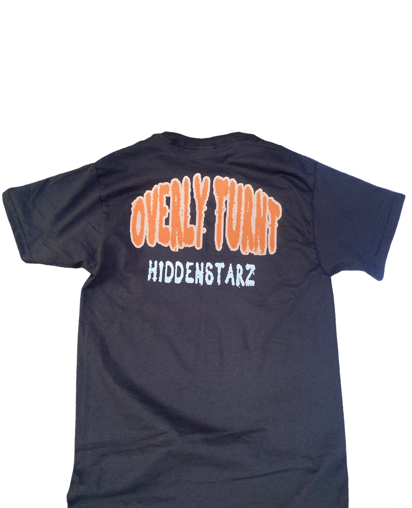 Overly Turnt Tee , BLACK ORANGE